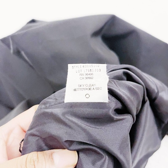 Theory Black Button Down Blazer Jacket with Collar SZ12 - Picture 7 of 11